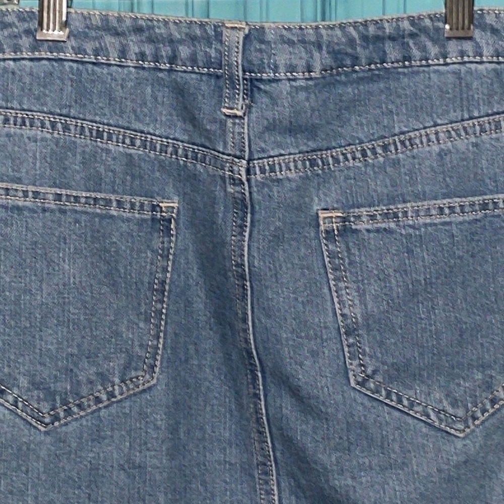 ⛵️ Sunset Sail 5/$15 Denim Distressed Mini Skirt - size 9- GB - Picture 9 of 10